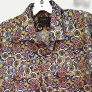 XL👔Giverno Men's Shirt Geometric Print Daily Multicolor